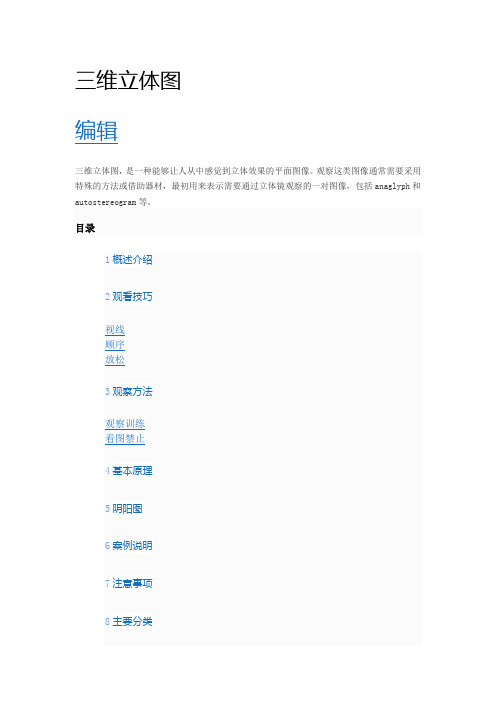 三维立体图看法