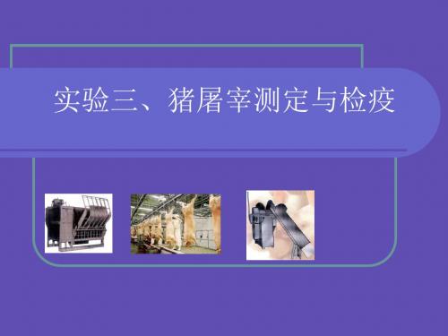 3猪屠宰检疫与测定-(精)