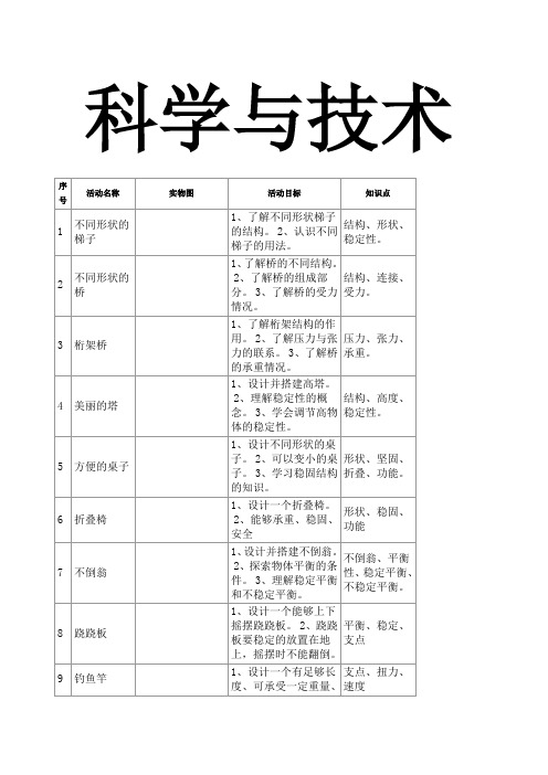 乐高课程生活与科技教案