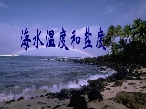 高二最新地理教案-海水温度和盐度 精品