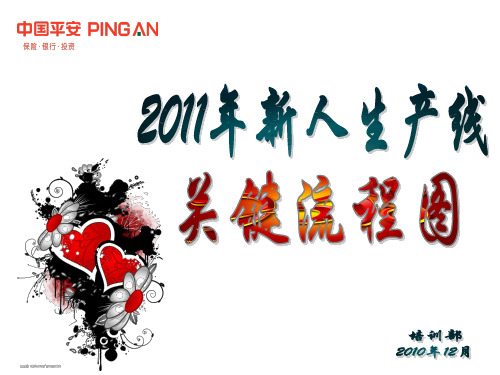 2019年新人生产线关键流程图
