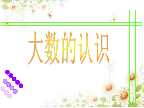 小学数学《大数的认识》ppt