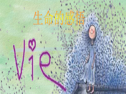 生命的感悟-PPT课件