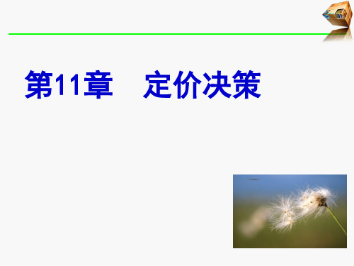 营销定价决策