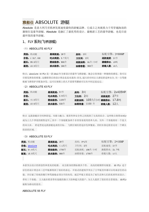世界豪华游艇简介