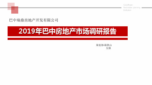 巴中2019年市场调查报告