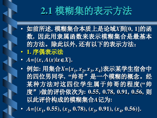 模糊数学-模糊集的基本运算