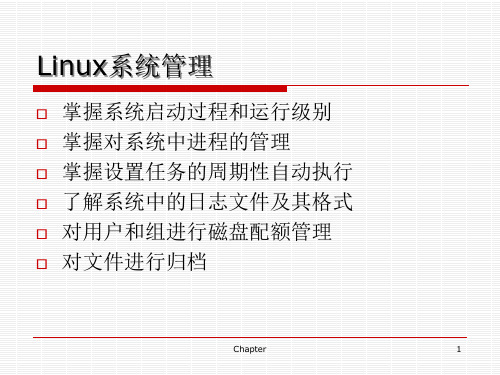 Linux06Linux系统管理精品PPT课件