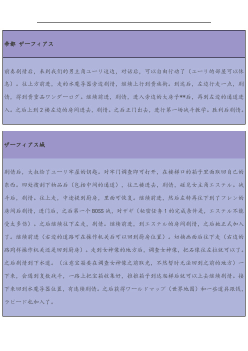宵星传说攻略