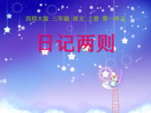 《日记两则》PPT课件