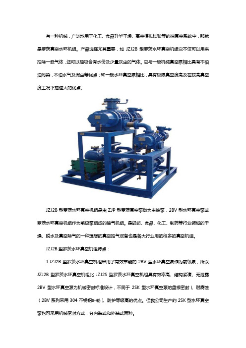 罗茨真空水环机组
