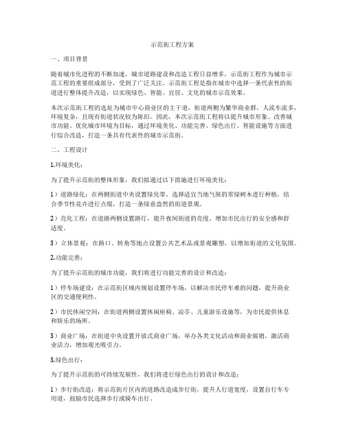 示范街工程方案