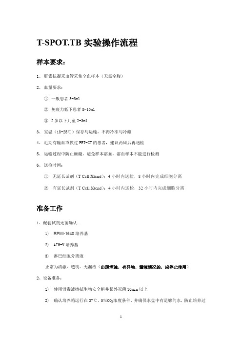 T-SPOT实验操作流程-2017