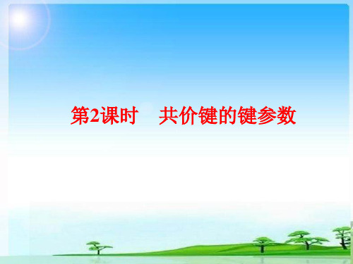 高二化学《物质结构与性质》精品课件6：2.1.2共价键的键参数