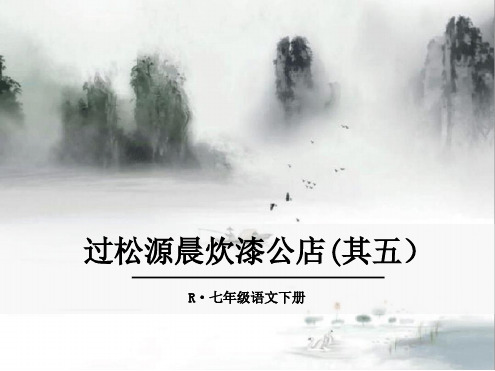 过松源晨炊漆公店(其五)ppt优秀课件