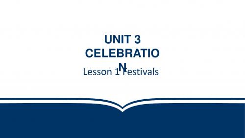 北师大必修一 Unit3 Lesson1 Festivals19张ppt