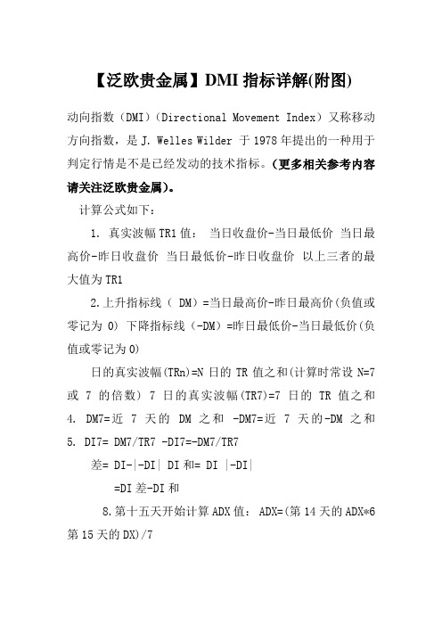 泛欧贵金属DMI指标详解附图