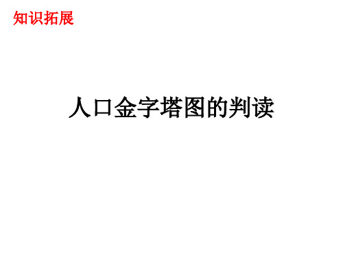 人口金字塔图的判读