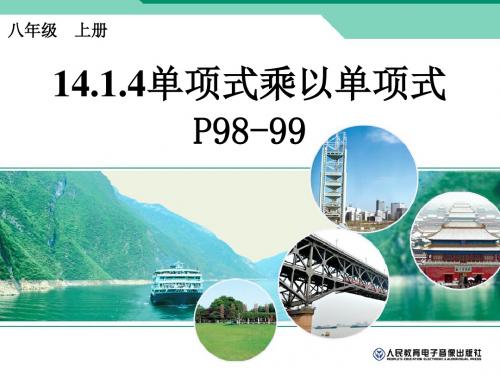 14.1.4单项式和单项式相乘