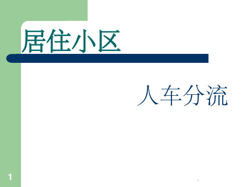 《人车分流案例》PPT课件