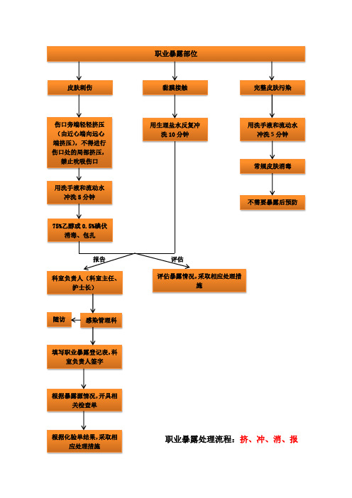 职业暴露处理基本流程图