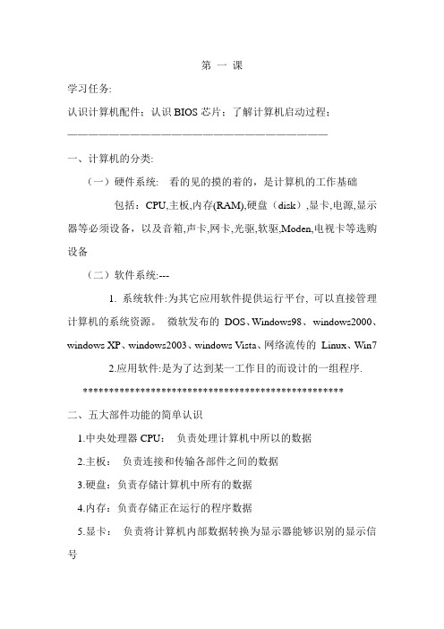 计算机维修与组装第一课