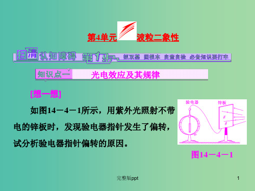 高考物理一轮复习 第14章 第4单元 波粒二象性课件(选修3-5)
