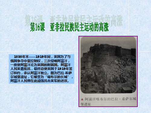 《中外历史纲要》(下)亚非拉民族民主运动的高涨