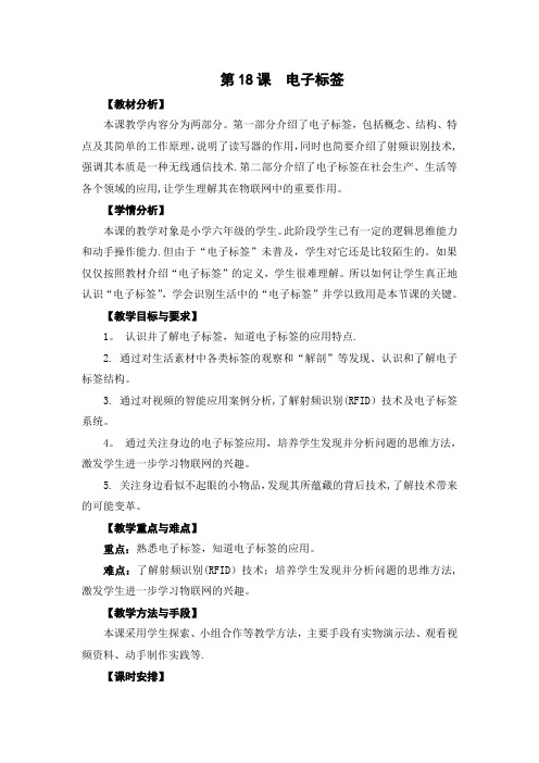 06-18《电子标签》教学设计