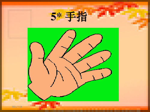 人教版六年级语文下册《手指》ppt课件