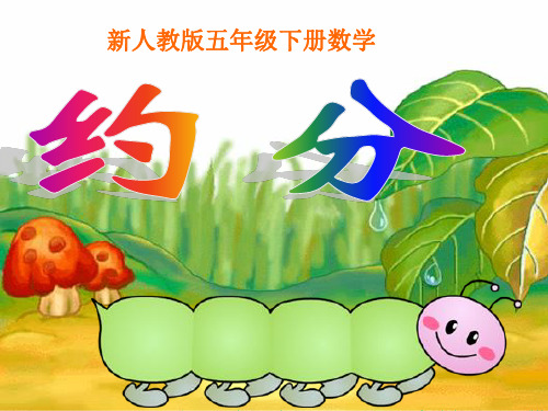 人教版五年级数学下册第四单元《约分》ppt课件