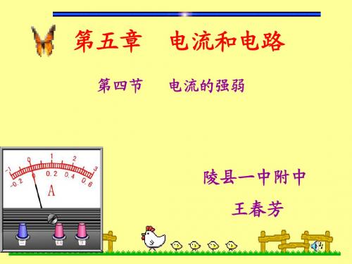 电流的强弱好