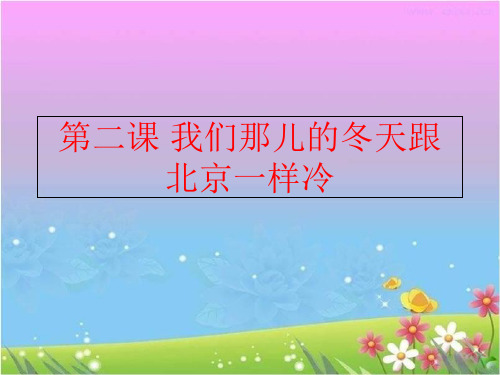 【精品】第二课 我们那儿的冬天跟北京一样冷ppt课件
