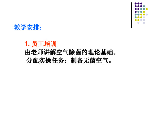 微生物发酵技术无菌空气制备