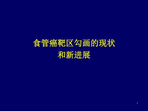 食管癌GTV和CTV勾画的现状PPT演示课件