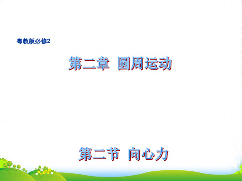 新粤教版必修2物理2.2 向心力 课件2