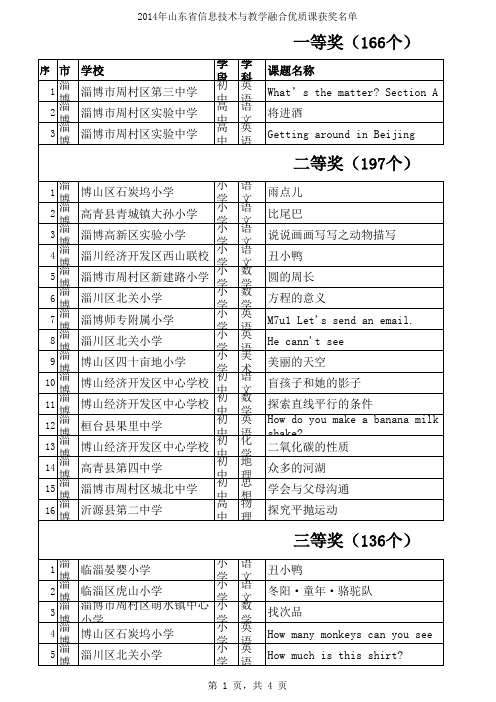 信息技术与教学融合优质课