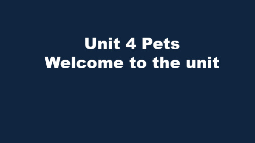 牛津译林版七年级英语下册(7B) Unit8 welcome课件