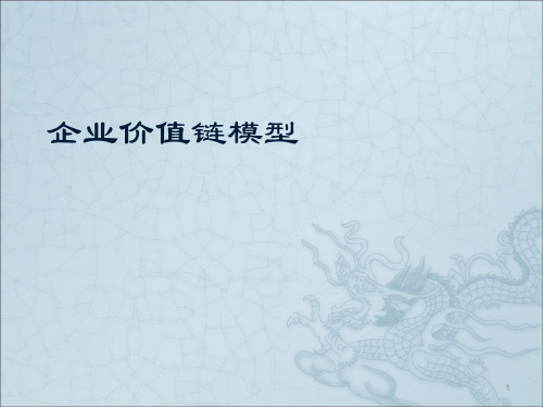 企业价值链模型ppt课件