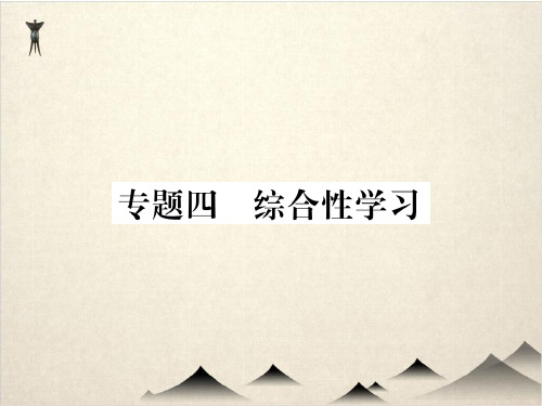 部编版八级语文上册课件 专题四 综合性学习