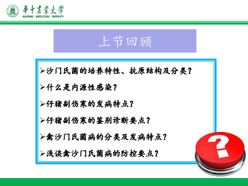 动物传染病学-巴氏杆菌病PPT课件(精品)