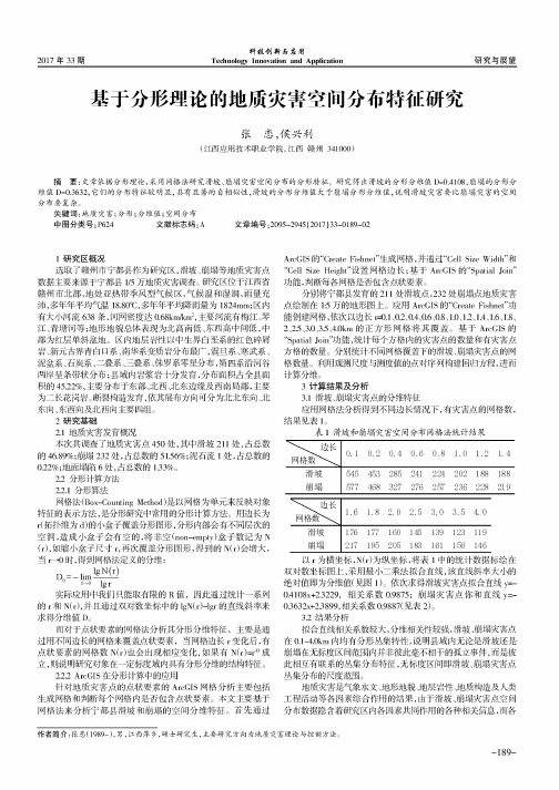 基于分形理论的地质灾害空间分布特征研究