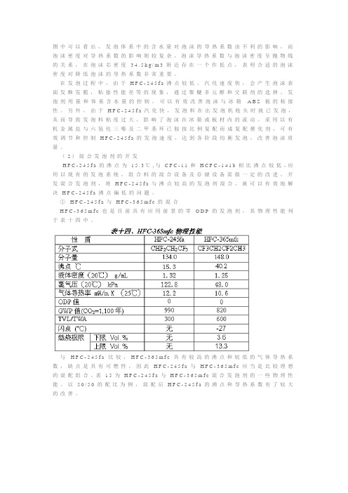245fa和环戊烷发泡解析