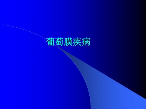 葡萄膜疾病-教学课件