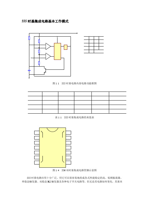 555时基集成电路基本工作模式