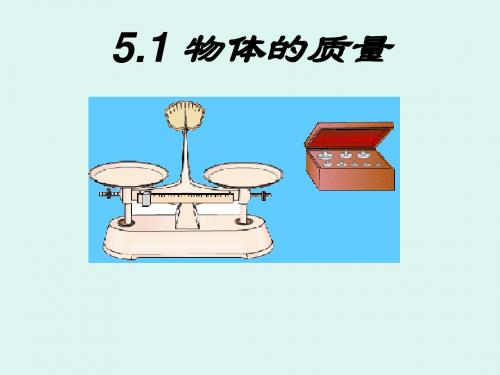物理：沪粤版八年级 物体的质量(课件)2