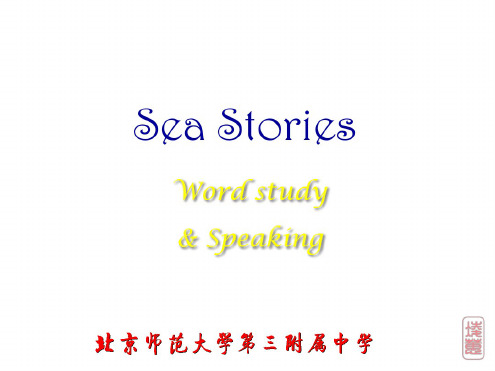 高一英语Sea-stories课件