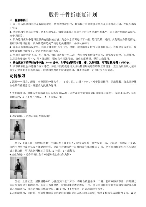 股骨干骨折康复计划—康复科