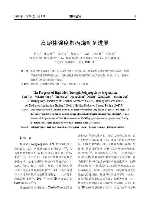 高熔体强度聚丙烯制备进展