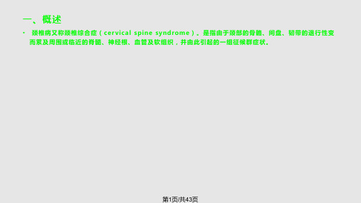 颈椎病课件1018PPT课件